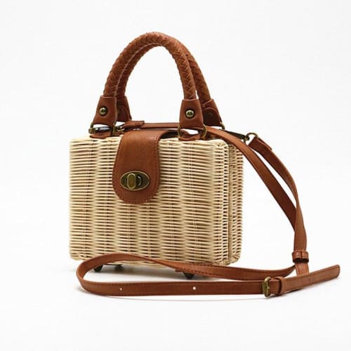 Wicker Tote Bag